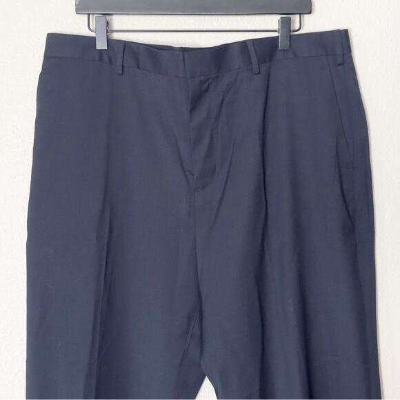 J. Crew Pants Mens Bowery Wool Blend Dress Pant Business Work Classic Navy 38X34 - Picture 4 of 9